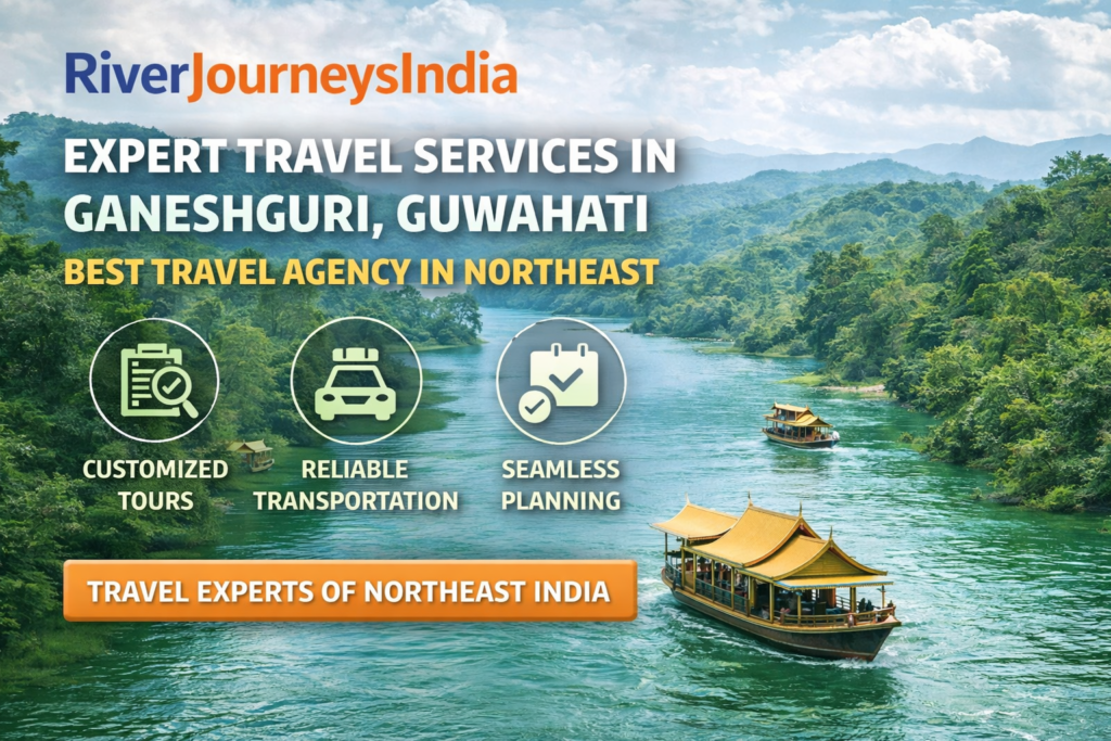 RiverJourneysIndia provides expert travel services in Ganeshguri, Guwahati, offering customized tours, reliable transportation, and seamless planning for Northeast India travel.