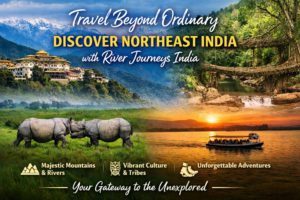 Northeast India travel with River Journeys India showcasing mountains rivers culture and wildlife